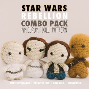 The Rebellion Combo Pack inspired by Star Wars // Star Wars Crochet Patterns // Instant Download
