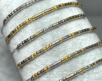 Personalized Morse Code Bracelet for Women: 14k Gold Filled, Secret Message Jewelry, Memorial Sympathy