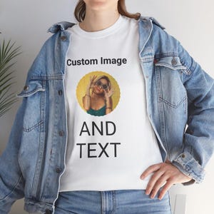 Personalised Photo Printed T-Shirt Custom Photo Print Tee Shirt T Top Funny Present Gift Stag Do Birthday