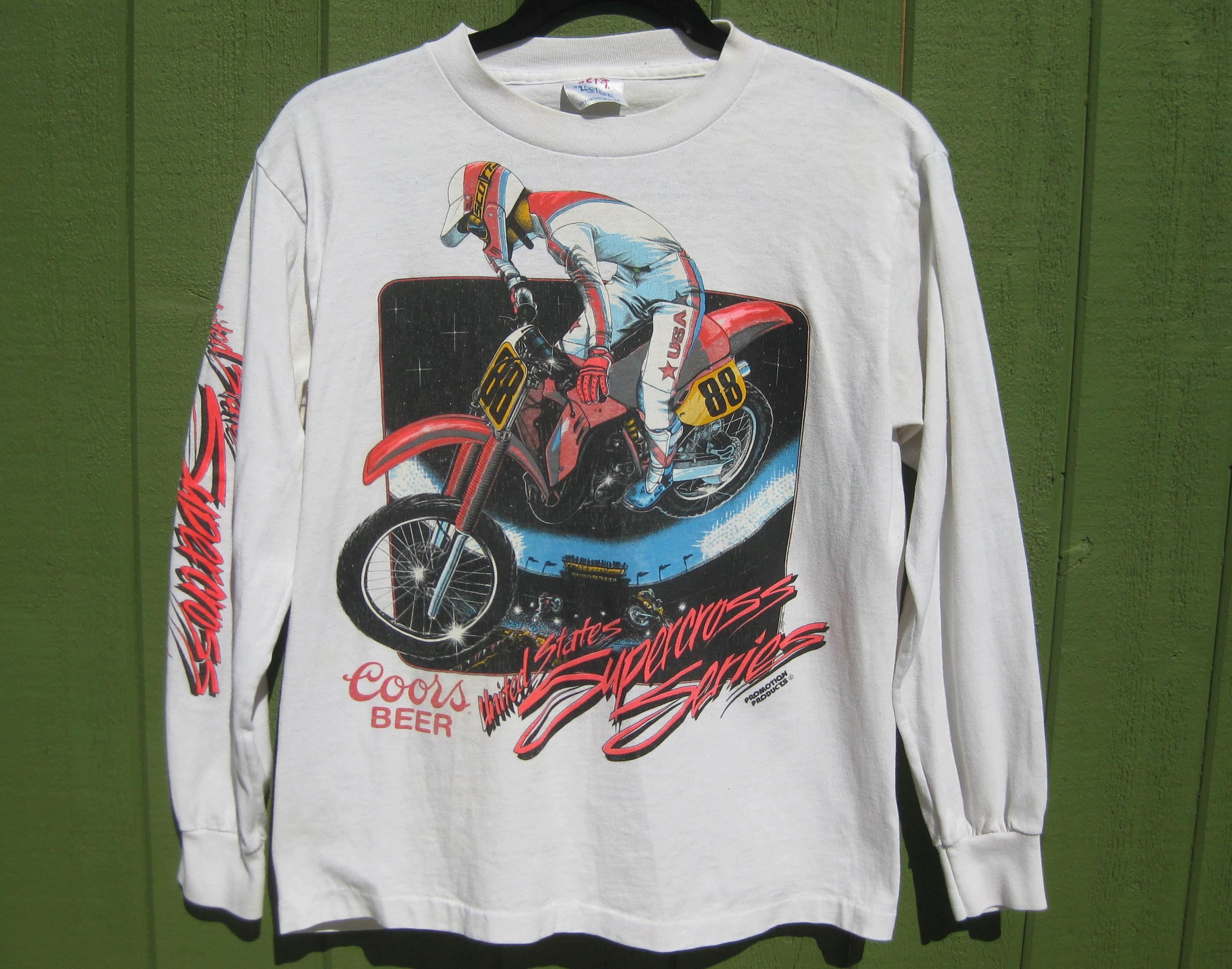 Vintage 1988 Coors United States Supercross Series Long Sleeve 