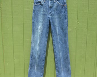 Pantalones vaqueros vintage Wrangler de algodón azul, talla 29x32