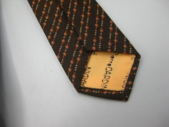 Vintage Pierre Cardin Brown Silk Mens Neck Tie Ne… - image 2