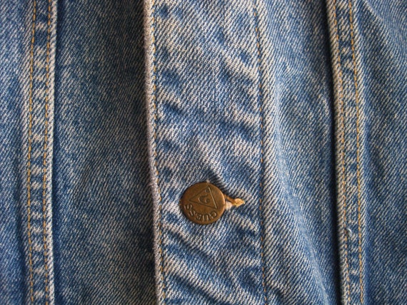 Vintage 80s Georges Marciano GUESS Denim Blue Jea… - image 9