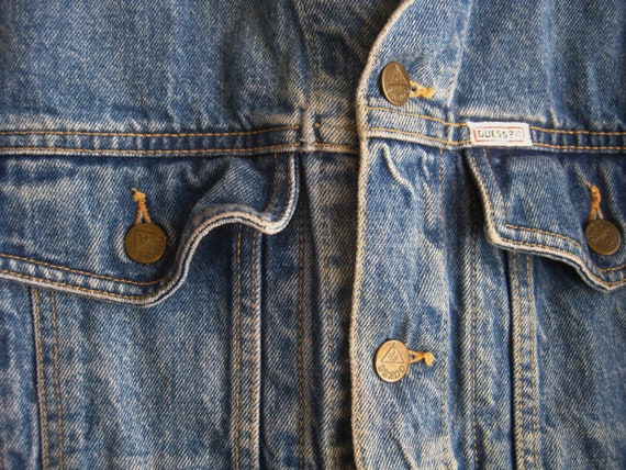 Vintage 80s Georges Marciano GUESS Denim Blue Jea… - image 10