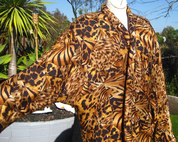 Louis Feraud Vintage Silk Printed Shirt in Brown for Men