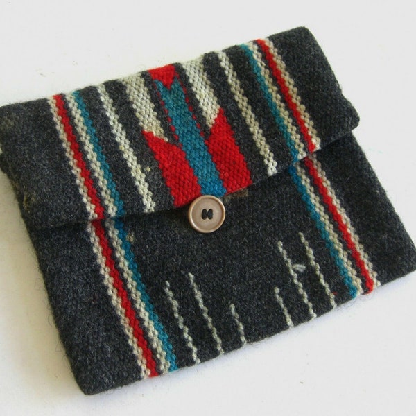 1940s Handwoven Chimayo Wool Bag RARe