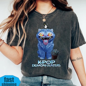 Kpop Demon Hunters Tiger Shirt,Derpy the Tiger And Bird Demon Hunter Tiger Shirt,Hunters Tiger Fan,Animal Shirt,Kpop Movie Fan Gift