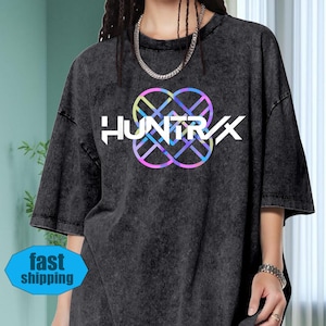 Kpop Demon Hunters T-shirt Gift For Woman,Kpop Huntrix Pin,Demon Hunter Merch,Saja Girls Fan Poster,Kpop Shirt,Jinu Manga Shirt