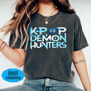 Kpop Demon Hunters T-shirt Gift For Woman,Kpop Huntrix Pin,Demon Hunter Merch,Saja Girls Fan Poster,Kpop Shirt,Jinu Manga Shirt