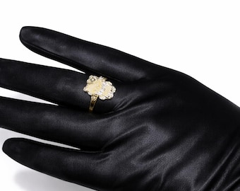 Hello Kitty Ring vergoldet (kleinere Variante)