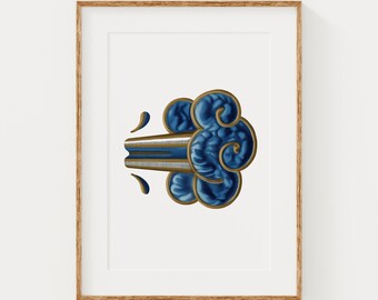 Medieval Emoji Art Print: Illuminated Wind Meme (Digital Download)