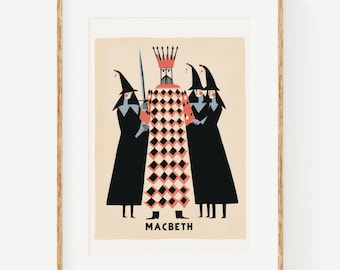 Macbeth Poster: Bauhaus-Inspired Art Print (Digital Download)