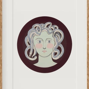 Medusa Printable Wall Art | Greek Mythology Wall Decor | Mythological Vintage-style Print