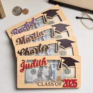 Portamonedas personalizado de graduación 2025, regalos de graduación para niñas, regalo personalizado para estudiantes de posgrado, regalo para estudiantes de último año de secundaria