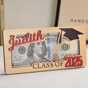Recuerdo de la Clase 2025, Regalo personalizado para estudiantes de posgrado, Regalo para estudiantes de último año de secundaria, Regalo de graduación, Recuerdo personalizado para guardar dinero