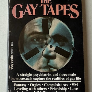 Vintage 1980 The Gay Tapes Paperback Book Male Homosexuality Psychiatry Gottlieb