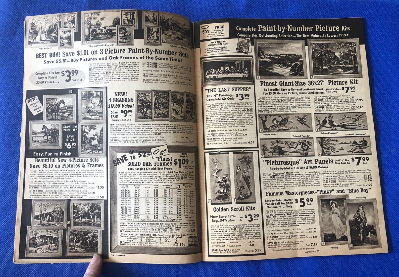 Vintage 1964 Leewards Catalog Hobby Craft Fashion Crewel Flowers Linens