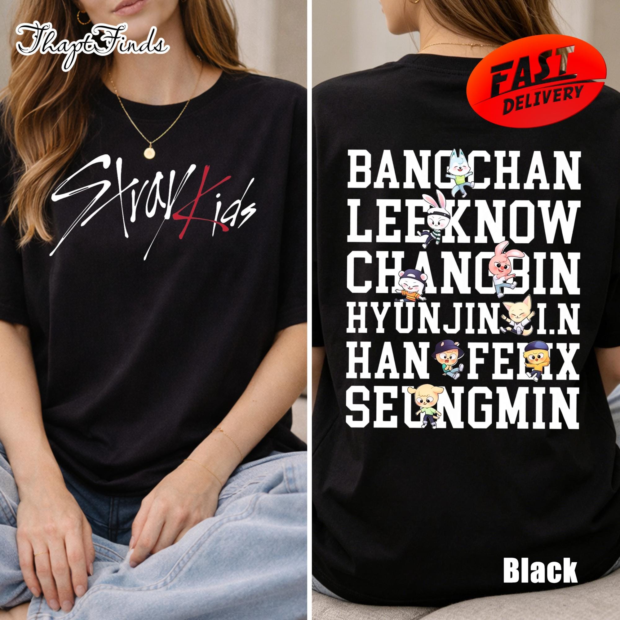 Stray Kids T With Names - Etsy