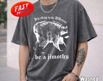 Be A Jimothy Raccoon Shirt, Seattle Feral Legend Tee, Trendy Raccoon Meme Shirt, Round King Cottagecore Animal Tee, Funny Trash Panda Tshirt
