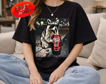 Cool Raccoon Graphic Shirt, Funny Trash Panda Meme Tee, Funny Meme Genz Dank Raccoons Shirt, Vintage Raccoons Shirt, Fun Animal Lover Shirt