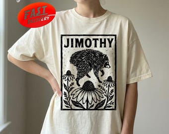 Jimothy Raccoon Shirt, Seattle Feral Legend Tee, Trendy Raccoon Meme Shirt, Round King Cottagecore Animal Tee, Funny Trash Panda T-Shirt