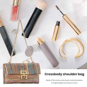 Stroh gewebte Kupplung Handtaschen für Frauen Boho Strand Rattan kausalen Dame Party Hochzeit Abendtasche neue Sommer Geldbörse Brieftasche