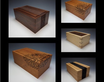 CUSTOM Wood Cremation Box Urn MADE to ORDER