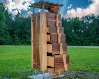 Biernbaum Jewelry Armoire #23:  Walnut, Maple & Cherry