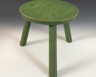 Green round Foot stool