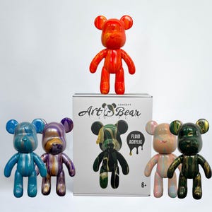 ArtBear Acrylic Pouring Set | DIY Craft Kit | Home Activity | Creative Gift | Gift Set | ArtBear Painting Kit