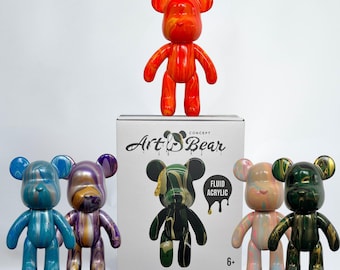 ArtBear Acrylic Pouring Set | DIY Craft Kit | Home Activity | Creative Gift | Gift Set | ArtBear Painting Kit