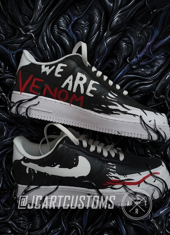 Venom Custom Painted Shoes Film Ideal for Fan, Sneakers Handmade
