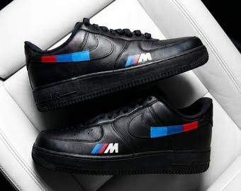 Custom BMW M Motorsport Air Force 1 Sneakers – Hand Painted Leather Streetwear