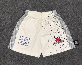 Pantalones cortos de béisbol con estampado sublimado totalmente personalizado