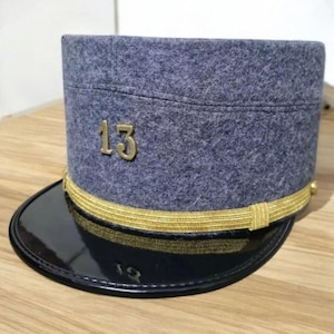 WW1 kepi M15 French officer 13 RI French officer cap replica Hat Reproduction