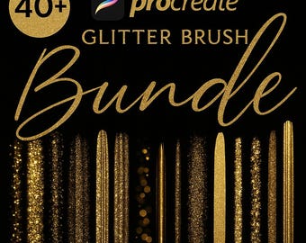 Pinceau Procreate PAILLETTES Pinceau scintillant Procreate Ensemble de pinceaux à lettrage Procreate Coups de pinceau scintillants Pinceaux scintillants Procreate iPad