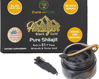 Himalayan Shilajit Resin | 94.5% Fulvic Acid, Natural Energy