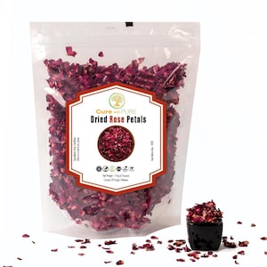 Organic Dried Rose Petals 4oz | Food-Grade, Tea, DIY Beauty