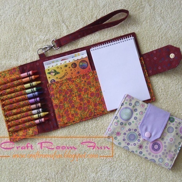 Crayon Wallet PDF sewing tutorial