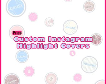 Custom Instagram Highlight Covers | Personalized Stories Covers | Digital Design Service