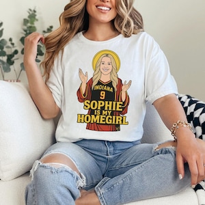 Sophie Cunningham Retro Style Y2k Unisex Comfort Colors Shirt, Game Day Shirt, Indiana Basketball Women Vintage T-Shirt, For Her, For Fans