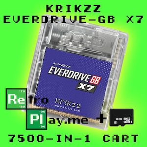 Krikzz EverDrive-GB X3/X5/X7 7500-in-1! Gb, Gbc, Gba!