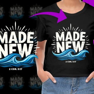 Made New Baptized Baptism PNG, Free Commercial use, Instant Download