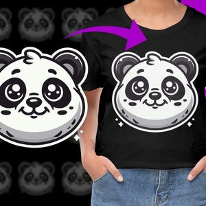 Cute Panda PNG, Free Commercial use, Instant Download