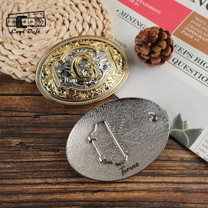 Personalized Western Cowboy Belt Buckle,Custom Name Mens Belt Buckle,Belt Buckle,Vintage Initial Alphabet Buckle,mens fashion belt,Best Gift