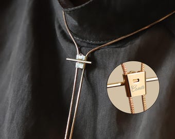 Personalized Vintage Bolo Tie Custom Alloy Cowboy Necktie Mechanical Style Unisex Jewelry Groomsmen Gift