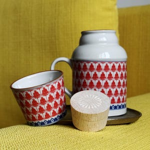 Set da tè in ceramica con brocca e tazza – Regalo di articoli da tè di ispirazione asiatica