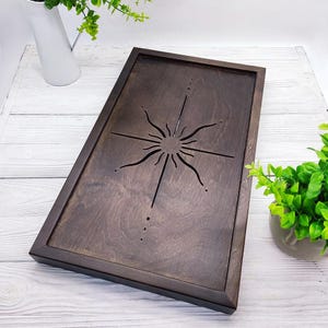 Handmade Wooden Tea Tray With Drainage With Water Storage - Tea table for ceremony - Wooden tea table for tea party Gift for tea lovers
