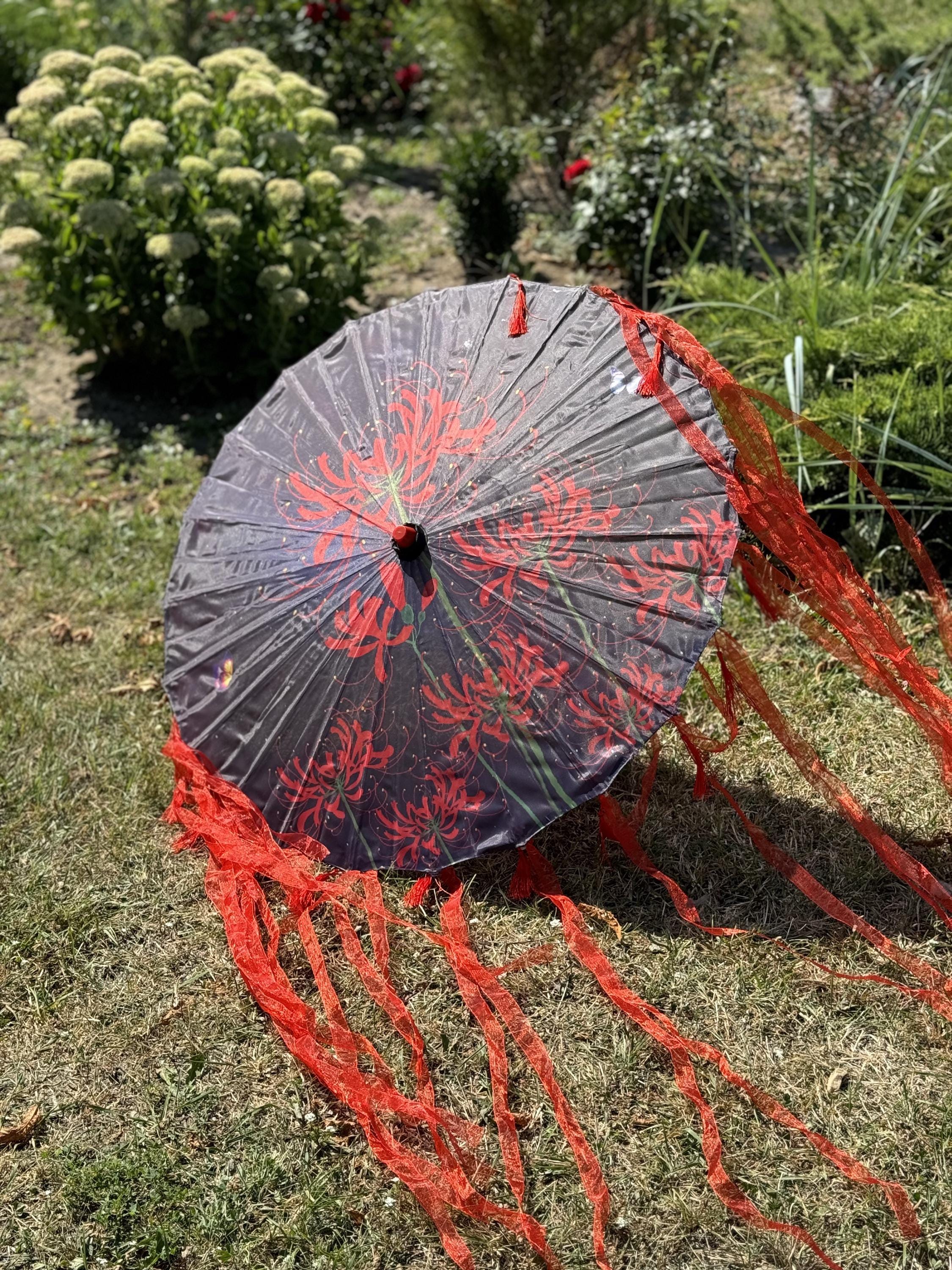 Elegant Asian UV Parasol, Traditional Japanese Umbrella, Sun