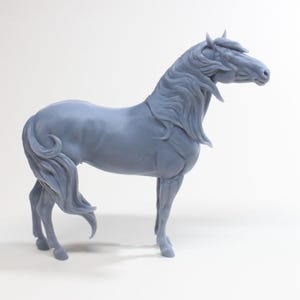 Murgese Stallion (3 mane options) - Unpainted 3D Resin Model - Sculpted by Carola Funder